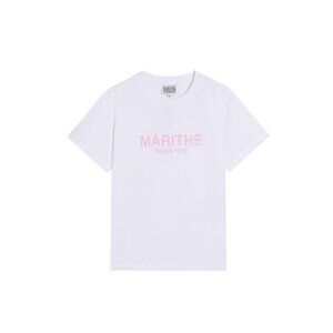 Marithe Francois Girbaud Womens White Short-Sleeved Shirt